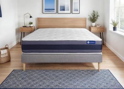 ACTISOM Matelas + sommier 140x200 ressorts ensach&eacute;s et m&eacute;moire de forme  - Actiflex morpho
