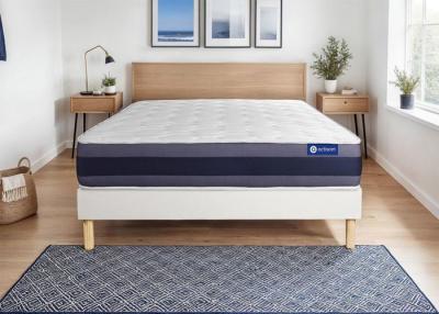 ACTISOM Matelas + sommier 200x200 ressorts ensach&eacute;s et m&eacute;moire de forme  - Actiflex morpho