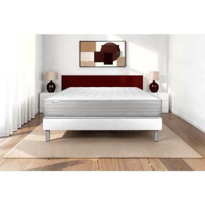 VITALIT Ensemble matelas mousse polyur&eacute;thane &agrave; m&eacute;moire de forme + sommier 160x200 cm  - VITALMEMO