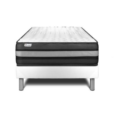 VITALIT  - Ensemble matelas sommier vitalpower zen 90 x 200 cm - Couleur: Gris - Gris