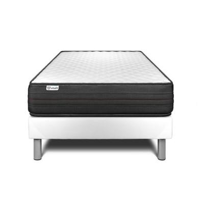 VITALIT Ensemble VITALPOWER 90 x 190 cm sommier Kit blanc