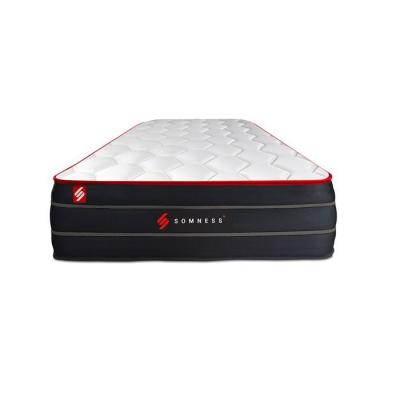SOMNESS Ensemble matelas sommier Boost 90 x 200 cm - Couleur : Blanc - Blanc
