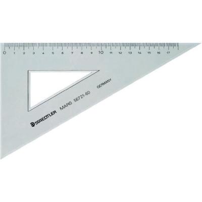 STAEDTLER Equerre - Plastique - Transparente - 60&deg; - 21 Cm - 