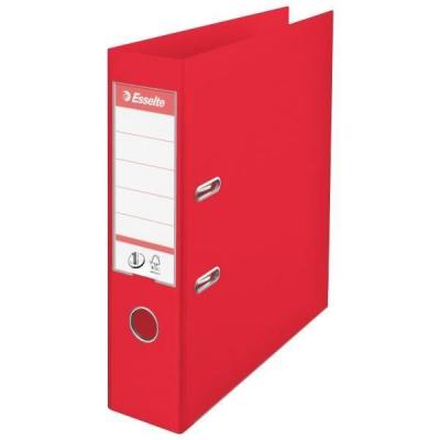 ESSELTE  624068 Classeur A4 75 mm en PVC avec levier Rouge, 1 Unit&eacute;