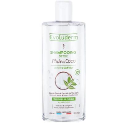 EVOLUDERM  - Shampooing D&eacute;tox Pluie De Coco - 400ml