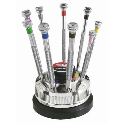 FACOM  1 Jeu De 9 Tournevis Horloger Pour Vis &Agrave; Fente 