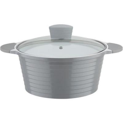 GSW Faitout fonte daluminium -  - BOLERO - 28 cm - Induction - Gris / Blanc 