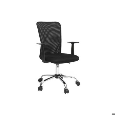 Fauteuil de bureau design en mesh pluz - Noir - Noir