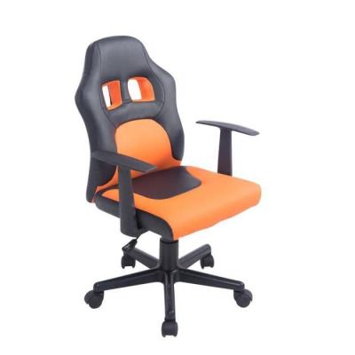 Fauteuil de bureau Fun pour enfants , Noir - Orange