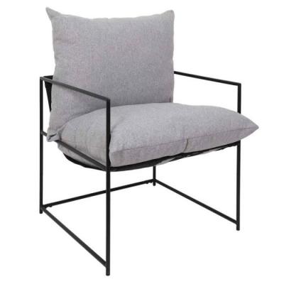 MOBILIBRICO Fauteuil Design ""jonas"" 62cm Gris & Noir - Paris Prix