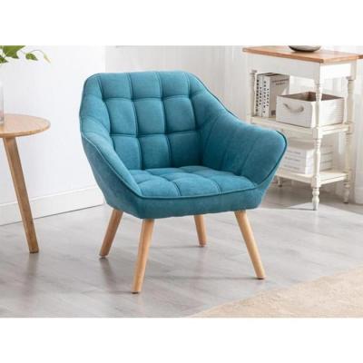 VENTE UNIQUE Vente-unique Fauteuil en tissu bleu CASERTA