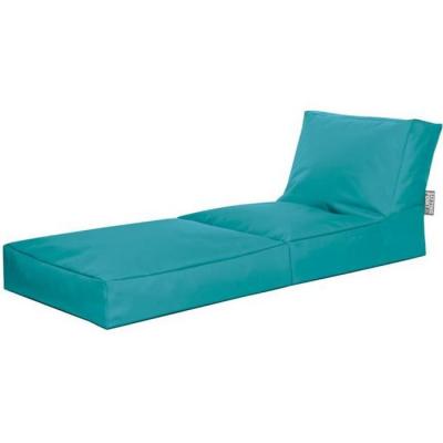 SITTING POINT  Only by Magma Mama Scuba Twist Pouf Poire Bleu p&eacute;trole