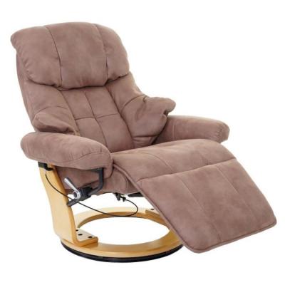 MENDLER MCA fauteuil relax Calgary 2 tissu charge max. 150kg marron antique nature