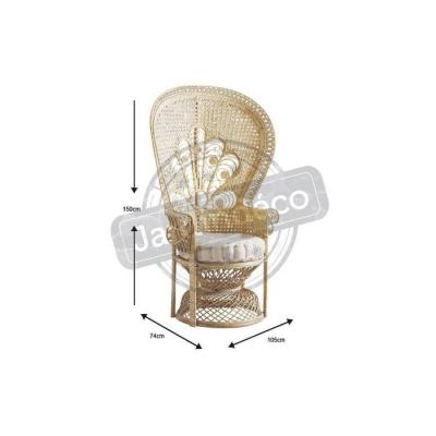 AUBRY GASPARD  - Fauteuil rotin Emmanuelle