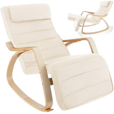 TECTAKE  fauteuil &agrave; bascule onda - beige 403527