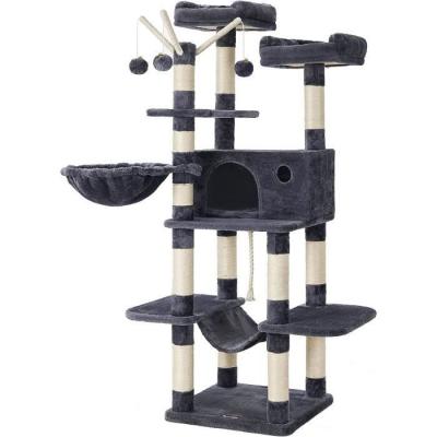FEANDREA  Arbre &agrave; Chat XXL, Tour de Jeux 164 cm, Gris Anthracite