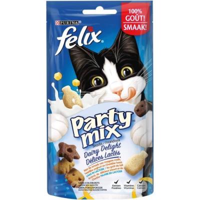  FELIX Party Mix D&eacute;lices - Friandises Lact&eacute;s - Pour chat - 60 g
