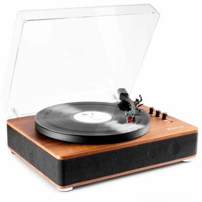 FENTON  RP162 - Platine vinyle r&eacute;tro hifi avec Bluetooth et haut-parleurs - Brun