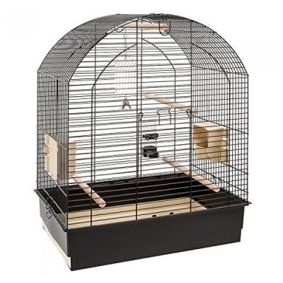 FERPLAST  Greta Cage Grande pour Perruche Equip&eacute;e Noir 97 x 58 x 84 cm