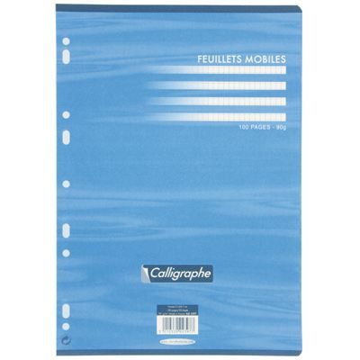 CLAIREFONTAINE  - Feuille Mobile Blanche A4 5x5 90g - Sachet De 50