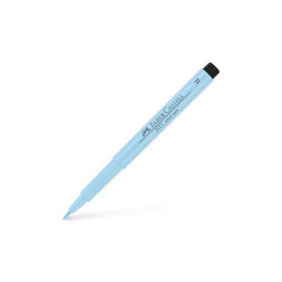  Feutre &agrave; dessin - Pointe pinceau - Bleu glac&eacute; - Pitt Artist - Faber-Castell 