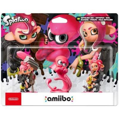 NINTENDO Pack Trois Figurines Amiibo Splatoon Gar&ccedil;on, Poulpe et Fille Octaline 