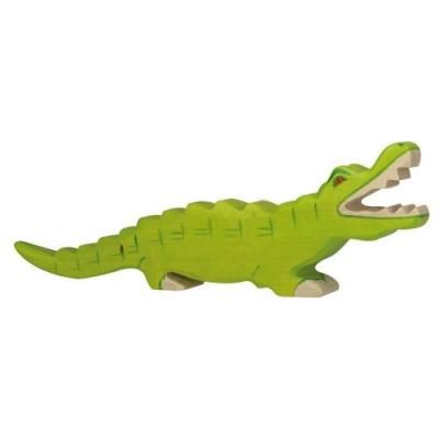 HOLZTIGER Figurine en bois Crocodile  