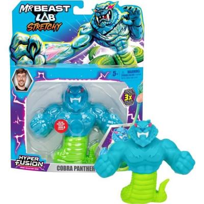 MRBEAST Figurine &eacute;lastique -  LAB - Goo Jit Zu - Cobra Panth&egrave;re - 11 cm