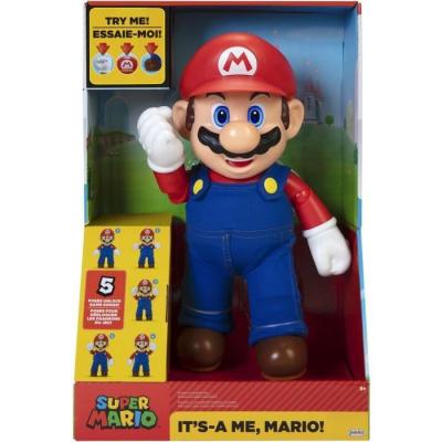 JAKKS PACIFIC MARIOBROS Figurine Mario Sonore Its a me - 30 cm