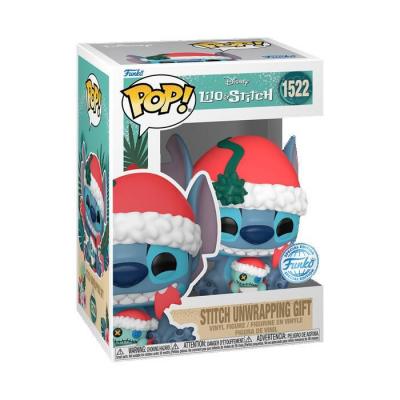 FUNKO Figurine  POP Disney Lilo & Stitch - Stitch Unwrapping Gift