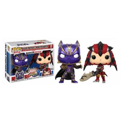 FUNKO Figurine marvel vs capcom - black panther vs monster hunter pop 10cm