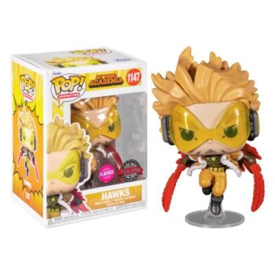 FUNKO Figurine  Pop - My Hero Academia N&deg;1147 - Hawks - Flocked (58798)