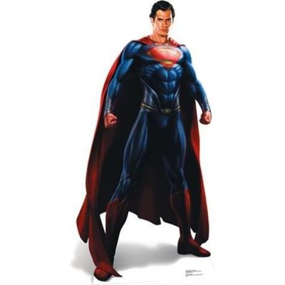 RUE DE LA FETE Figurine en carton taille r&eacute;elle superman man of steel