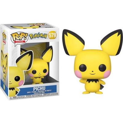  Pokemon Pichu Pop! Vinyl Figure #579 + Pop Protector