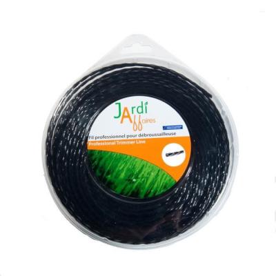 JARDIAFFAIRES Fil pour d&eacute;broussailleuse professionnel Torsade 4,4mm x 37 m&egrave;tres