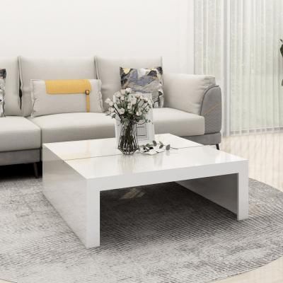 Finori Table basse Bali 55A Ch&ecirc;ne sonoma et impression de canne