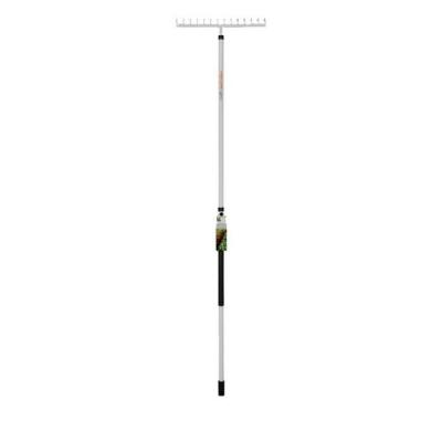 FISKARS Rateau &agrave; dents courbes light 14 dents manche alu t&ecirc;te en acier