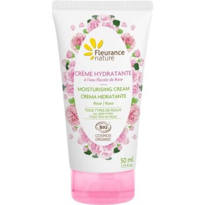 FLEURANCE NATURE  Cr&egrave;me Hydratante &Agrave; L'Eau Florale De Rose 50ml
