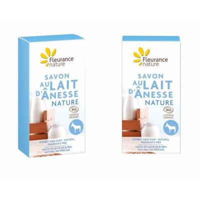 FLEURANCE NATURE Savon Lait d'Anesse Nature 100g 