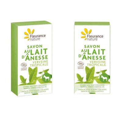 FLEURANCE NATURE  Savon Lait d'Anesse Verveine Tropicale
