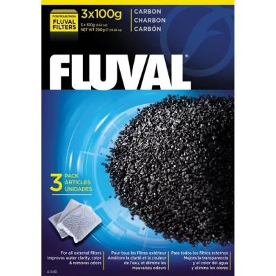 FLUVAL  Lot de 3 charbons 100 g - Pour aquarium