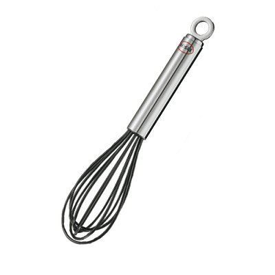 ROSLE R&ouml;sle - Fouet classique acier inoxydable/silicone - Noir : 22 cm