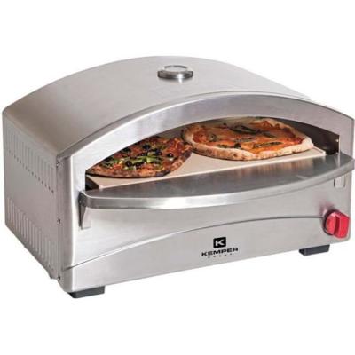 KEMPER GROUP Kemper - Four &agrave; pizza &agrave; gaz 4800W Cuisson pierre r&eacute;fractaire 250 &agrave; 400&deg;C Spatule Incluse