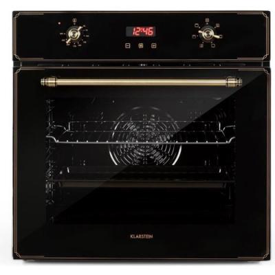 KLARSTEIN Elizabeth four encastrable design r&eacute;tro 6 fonctions 50-250 &deg; C noir - Noir