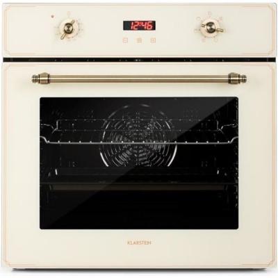 KLARSTEIN Four encastrable r&eacute;tro  Elizabeth - 6 fonctions - 70L - 2200W - cr&egrave;me 