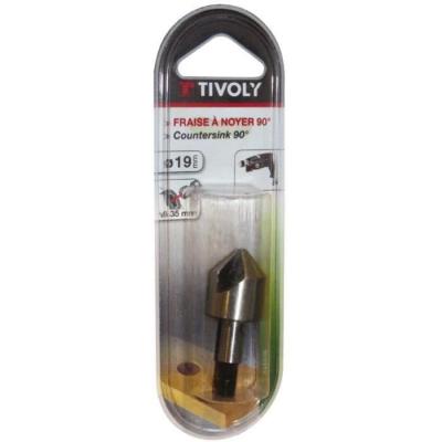 TIVOLY  - Fraise conique pour logement des t&ecirc;te de vis - d: 19 mm