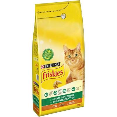  Croquettes Pour Chat Poulet/l&eacute;gumes Purina Friskies - Le Sac De 2 Kg