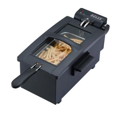 CONTINENTAL EDISON Friteuse - - CEFR3BLK - 3 L - 2000 W - 1 panier - Noir