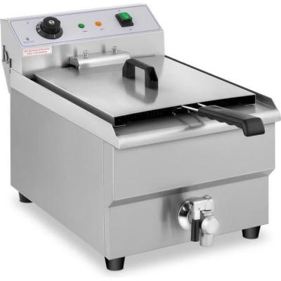 ROYAL CATERING  Friteuse &eacute;lectrique - 1 x 16 litres - Robinet de vidange - 230 V RCEF 16EB