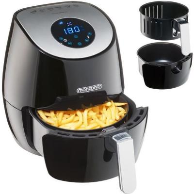 MONZANA Friteuse sans huile 9en1 noire 1500W 3,6L &eacute;cran digital